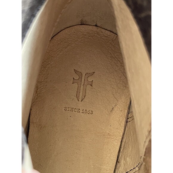 Frye Size 6 Renee Brown Gray Seam Distressed Burnished Leather NWOB Cowgirl Core - Picture 11 of 16